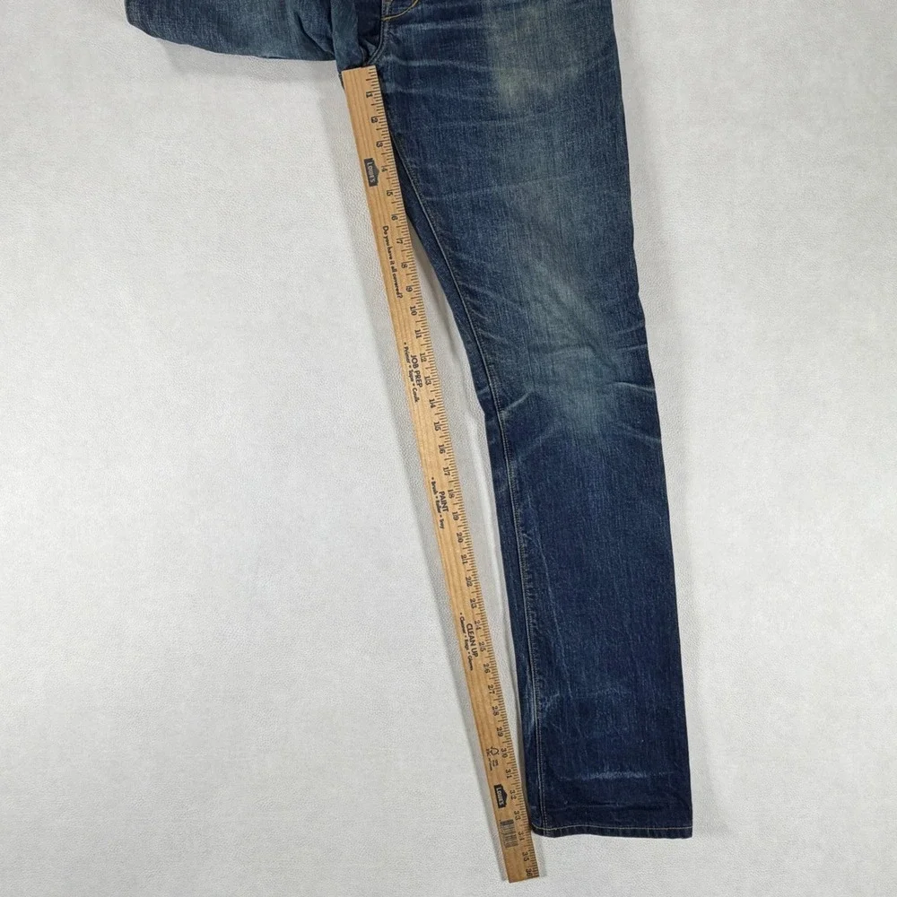 Raleigh Denim Jones White Oak Cone Denim Selvedge Jeans Mens 30x34 Medium Wash